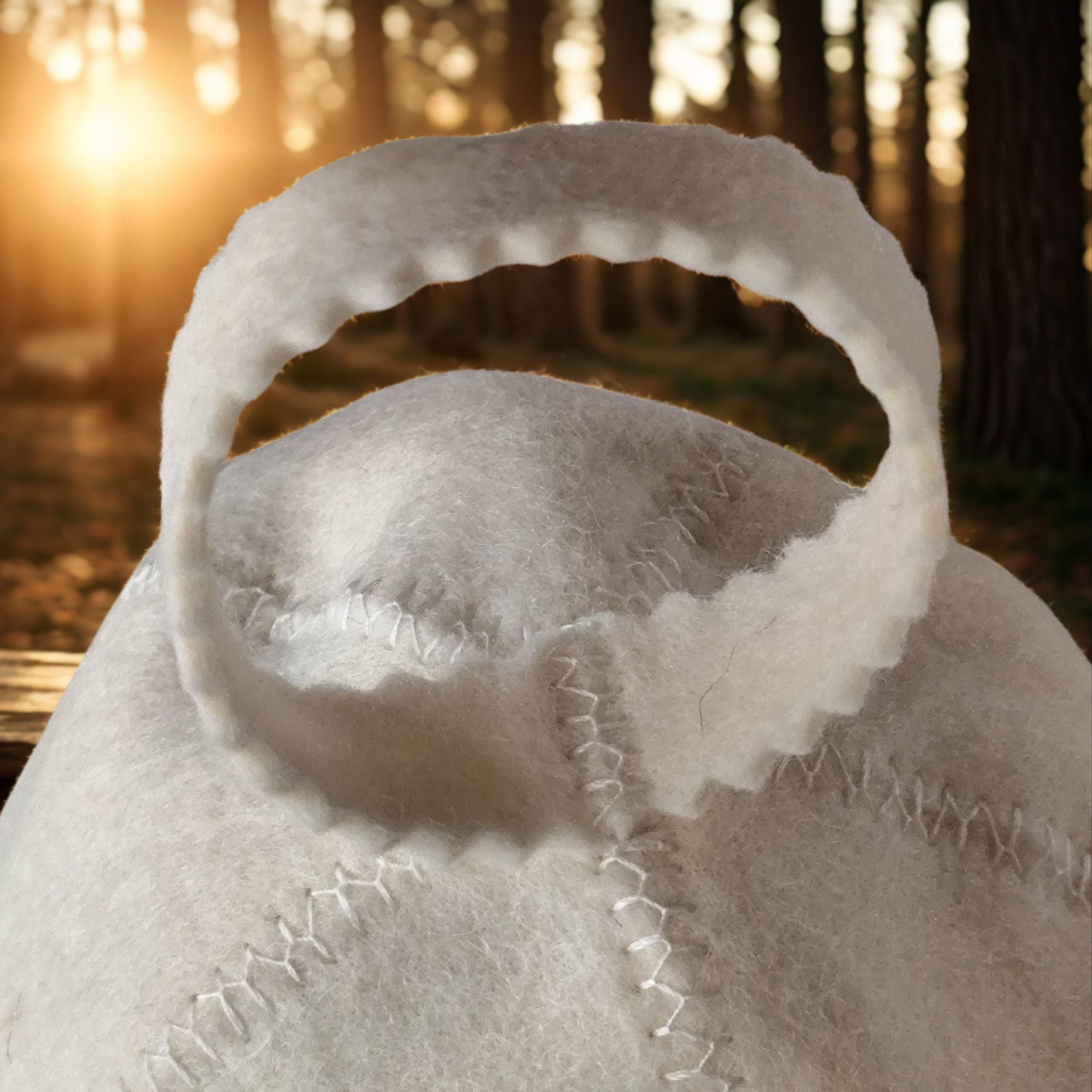 Czapka do sauny - 100% naturalna wełna owcza