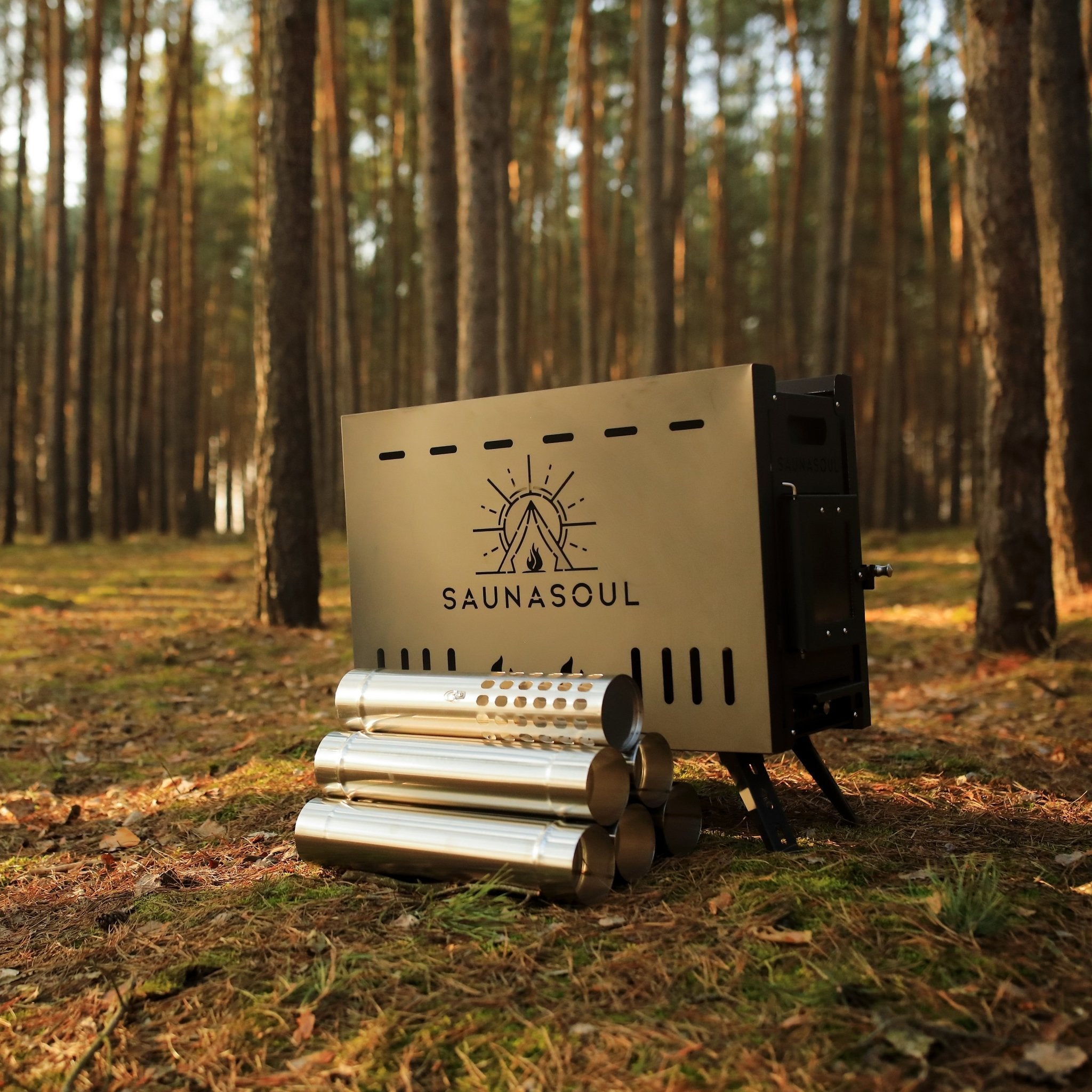 Piec na drewno do sauny namiotowej - Sauna Soul