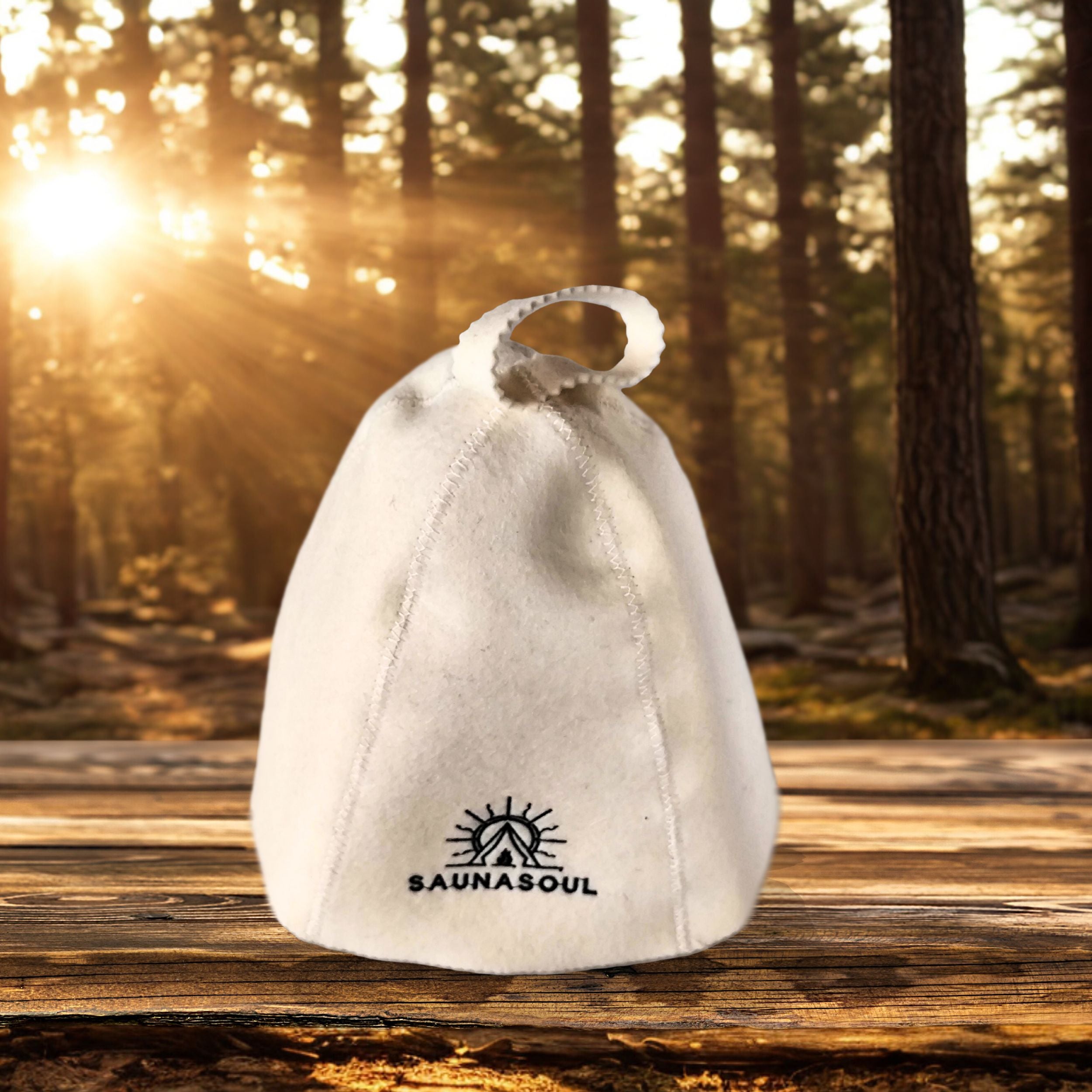 Czapka do sauny - 100% naturalna wełna owcza